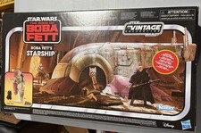 STAR WARS Vintage Collection BOBA FETT'S STARSHIP with Book of Boba Fett Figure