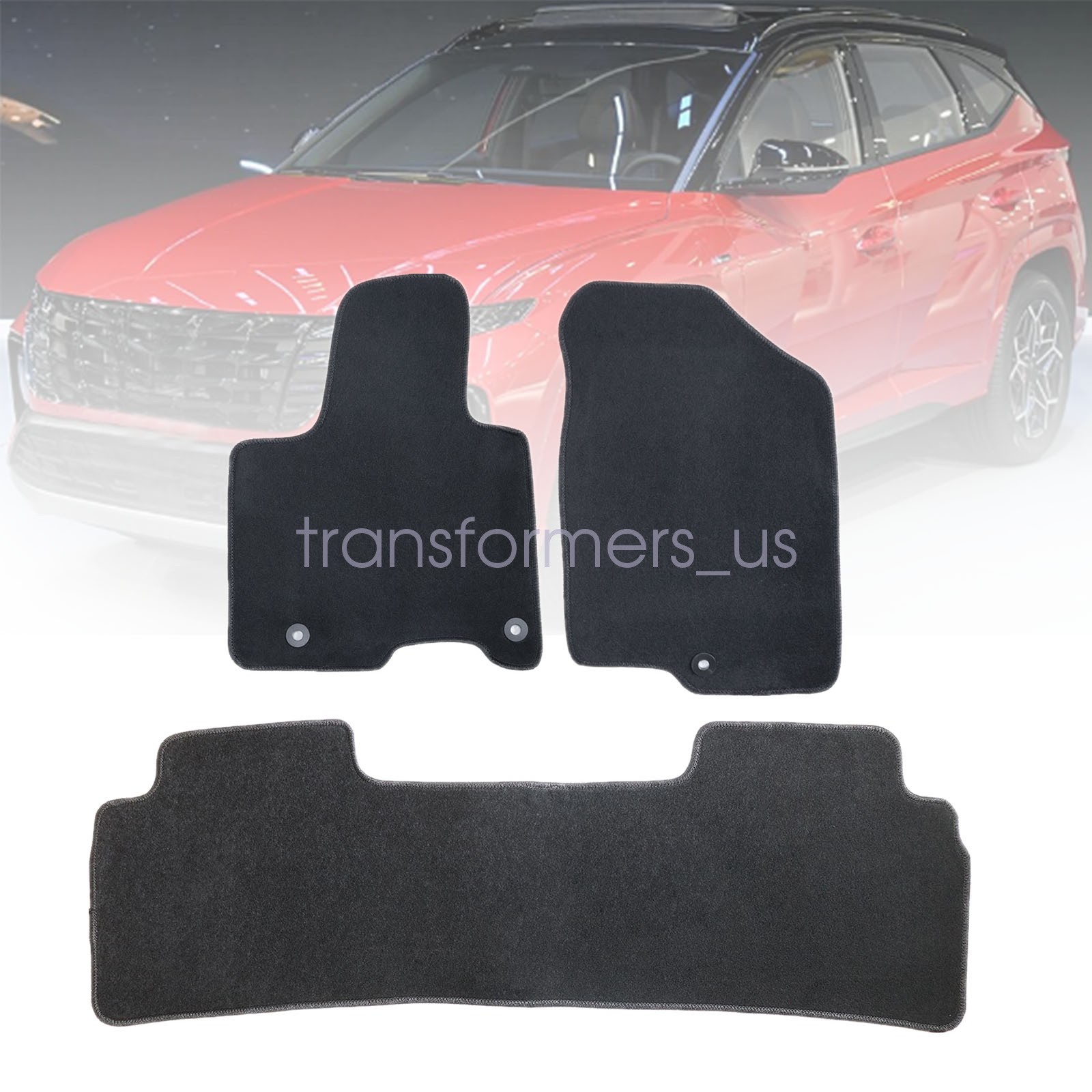 For 2022 2023 2024 2025 Hyundai Tucson Front & Rear Floor Mats Carpet Black New