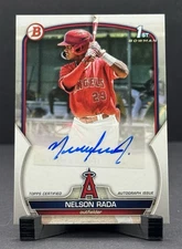 Nelson Rada 2023 Bowman Prospect 1st Auto #PPA-NR-LAA - LA Angles