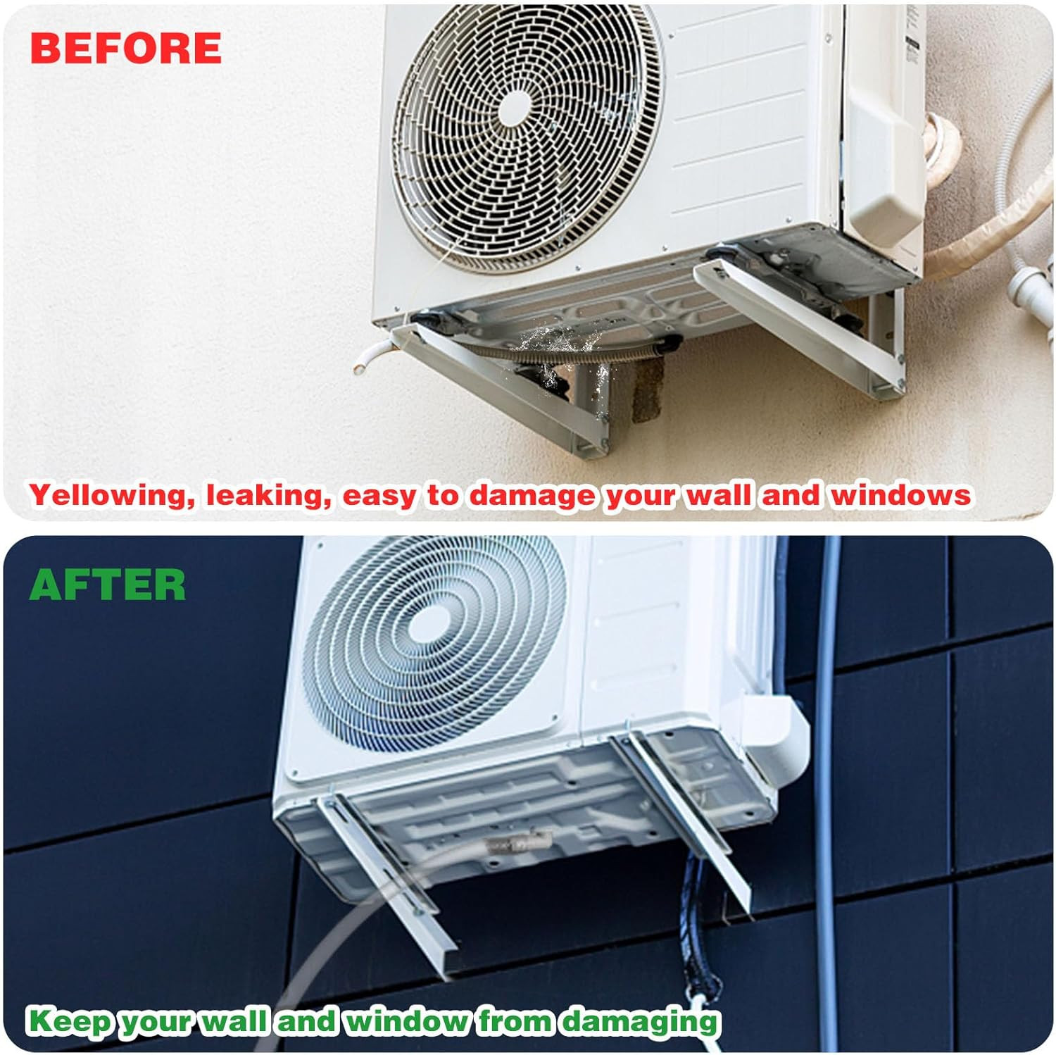 6Ft Portable Air Conditioner Drain Hose, 3/5 Inch Leakproof AC Drain Hose Kit, U