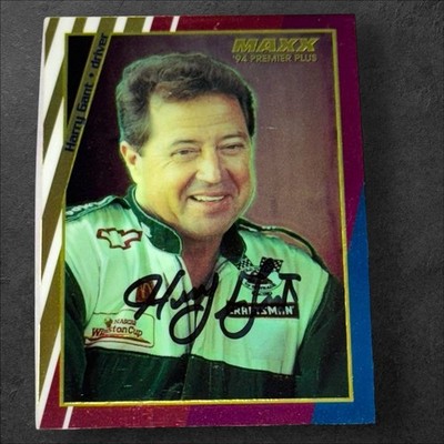 Harry Gant VINTAGE WINSTON CUP NASCAR signed card 1994 MAXX PREMIER PLUS #33