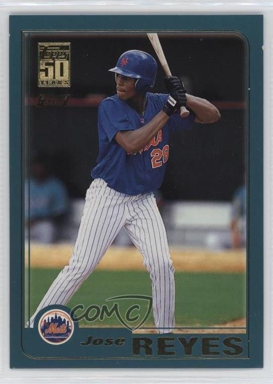 2001 Topps Traded & Rookies Jose Reyes #T242 13h4
