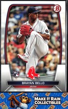 Brayan Bello 2023 Bowman #72 Boston Red Sox Rookie RC
