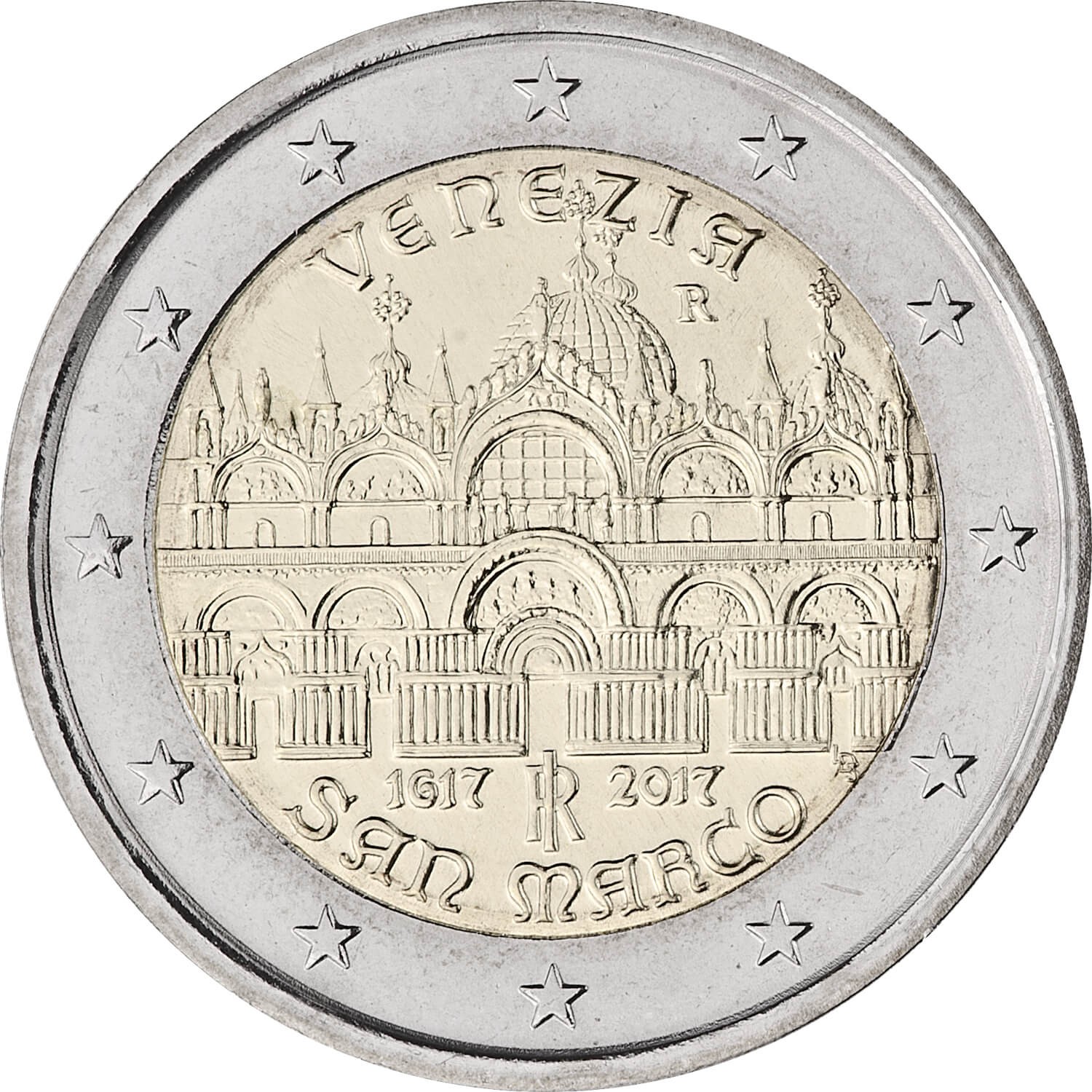 2 Euro Pièce Commémorative Italie 2017 Neuve - Basilique San Marco À Venise