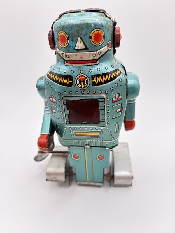 Noguchi Mechanical Mighty Robot Tin Japan 1960’s 
