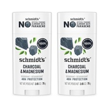 Charcoal Magnesium Deodorant 2 Pack 48 Hour O...