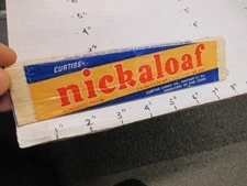 candy bar wrapper 1940s NICKALOAF Curtiss 2 oz chocolate Chicago 13