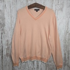 Brooks Brothers 100 Supima Cotton V-neck lightweight Casual sweater Size Large