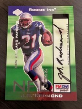 2000 Edge Rookie Ink J.R. Redmond Signed Football Card 94/450 Patriots PSA/DNA. rookie card picture