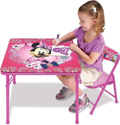 Minnie Mouse Table & Chair Set for Toddlers 24-48M, Includes 20