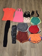 womens XS workout lot Nike Fabletics Under Armour Asos 12 Pieces