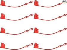 2 Pin Plug Replacement Weather Cap, SAE Waterproof Dust-Proof Red-8PCS
