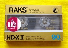 1x RAKS HD-X II 90 Superchrom Tape 1988-1989 ...