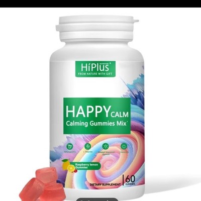 HiPlus  Ashwaganda  Ksm-66 Gummies Raspberry Lemonade Great for Sleep  
