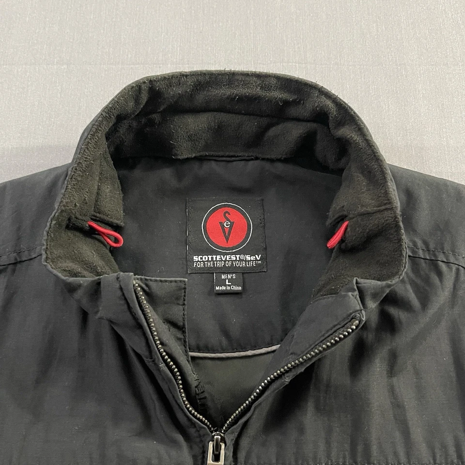 SCOTTEVEST SeV Travel Vest Mens Large TEC Black Tactical Multi Pocket Utility - Image 3 of 4