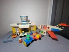 Fisher Price Vintage Jetport (933) And Fun Jet (183) Lot