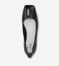 Franco Sarto Womens Flexa Amaya Square Toe Ballet Flat 7.5 Black