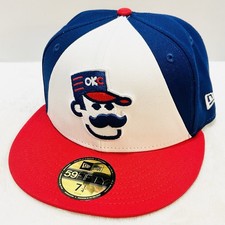 New Era Oklahoma City 89ers Tri-Cut Mascot 59FIFTY Fitted Hat Cap 7 1/4 MiLB