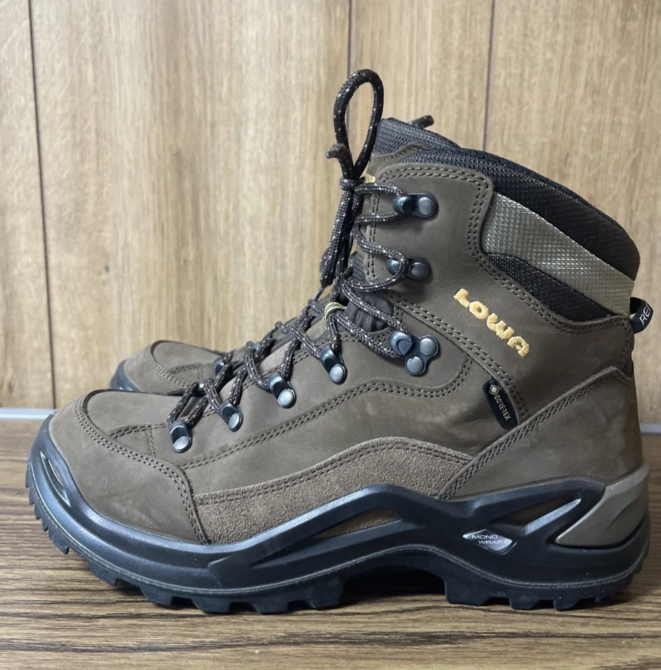 Lowa Renegade GTX Botas de Senderismo Impermeables de Cuero Marrón Medio para Hombres Talla 13M Foto 3 de 4