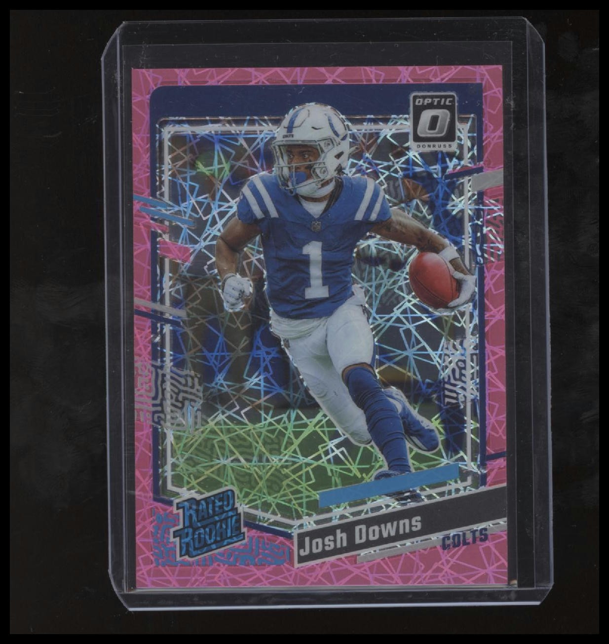 2023 Donruss Optic #248 Josh Downs Pink Velocity #/79