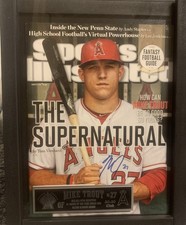 MIKE TROUT SIGNED ROOKIE 2012 SPORTS ILLUSTRATED FULL MAGAZINE 