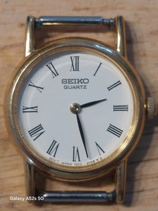 Authentic Seiko Ladies Gold-Plated Quartz Dress Watch 1N00-0F60 Serial No710783 VGC