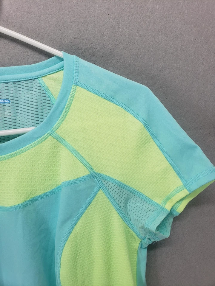 Camisa deportiva para correr Fila para mujer pequeña malla camiseta atlética top poliéster fitness gimnasio Foto 3 de 4