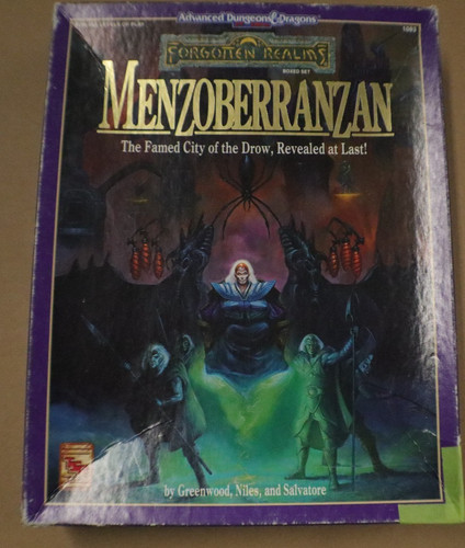 AD&D 2nd Ed Forgotten Realms Boxed Set: Menzoberranzan (TSR 1992) GREAT SHAPE