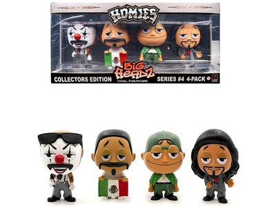 Homies 20486 ''Homies Big Headz'' Series 4 Collector's Edition 4-Pack