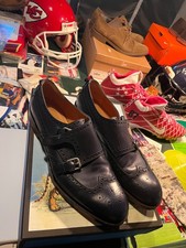From Travis Kelce Storage Find ! Gucci Double Monk Strap Navy Blue Dress Shoes !