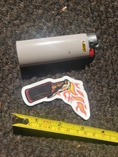 A Molotov cocktail is an improvised incendiary weapon, Vinyl ACAB Sticker