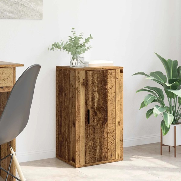 Sideboard Altholz Rustikal Holzwerkstoff Kommode 40X33X70 Cm-image