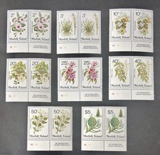 Norfolk Island 8 Pair Of Stamps From The &ldquo; Native Flowers&rdquo; Set All MNH OG