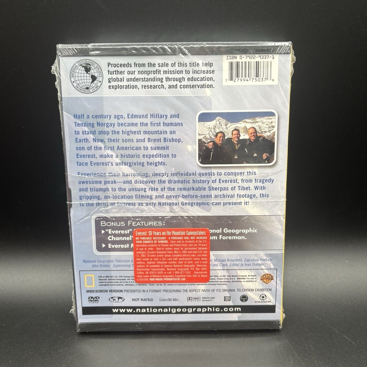 Everest 50 Years on the Mountain DVD National Geographic Mountain