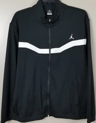 JORDAN JUMPMAN DRI-FIT BASKETBALL TRACK JACKET BLACK WHITE 547631-011 (SIZE 2XL) - Image 1 of 4