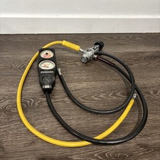 Aqua Lung Titan Regulator w/ Scuba pro Gauge Console Untested