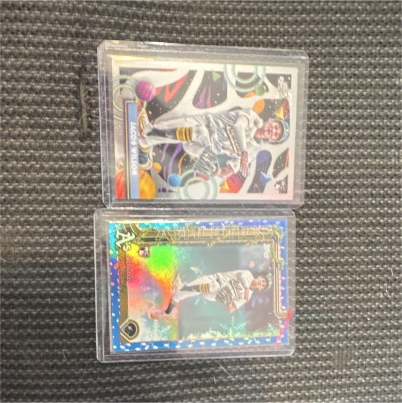 Topps 2024 Topps Chrome/Finest Jacob Wilson & Jackie Wilson Parallel 2-Card Lot