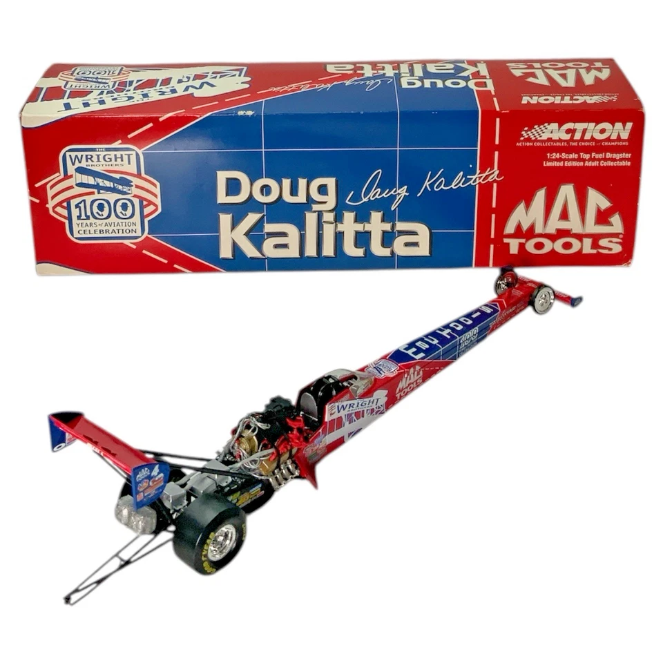 2003 Action 1/24 Doug Kalitta Mac Tools/Wright Brothers NHRA Dragster Rare - Image 4 of 4