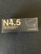 MAC Studio Fix Fluid SPF 15 N4.5 1oz NIB 24 Hr Full Matte Buildable Coverage