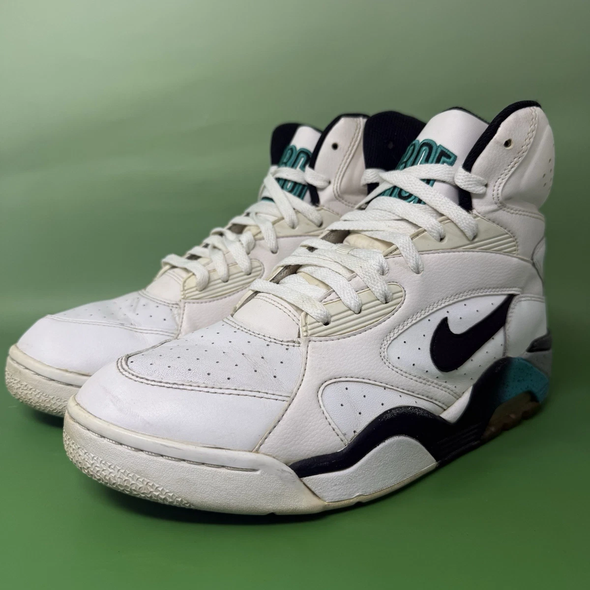 Nike Air Force 180 Mid White Grey Emerald for Sale | Authenticity