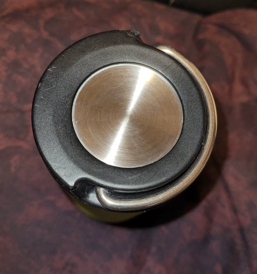 Vaso de café aislado Klean Kanteen, Chartreuse, 12 oz Foto 4 de 4