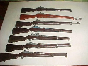 7 Vintage 12" GI JOE Weapons Rifle Gun LOT Hasbro Toys