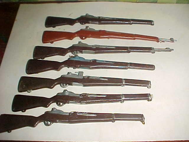 7 Vintage 12" GI JOE Weapons Rifle Gun LOT Hasbro Toys