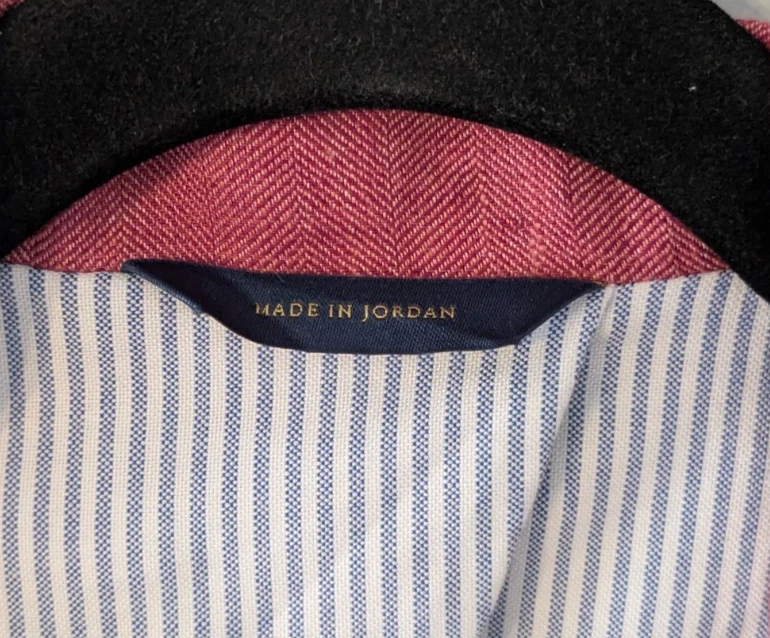 Blazer Brooks Brothers Regent Fit Rojo Italiano Lino Hecho en Jordan Angelico 44R Foto 4 de 4