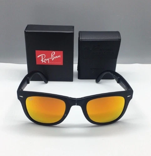 RED RB4105 RAY-BAN FOLDING WAYFARER SUNGLASSES RWT-6249 - Picture 17 of 17