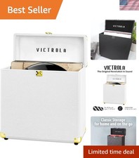 Collector's Vinyl Record Case - Securely Holds 30 LPs with Zipper Closure