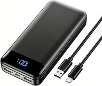 Enerwow Power Bank 27000 Mah, 22.5W Powerbank, USB C Externer Akkupack Mit LCD