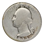 1932-S Washington Quarter About Good Condition