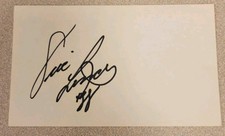 ERIC LINDROS SIGNED 3x5 INDEX CARD NHL AUTOGRAPH FLYERS RANGERS MAPLE LEAFS AUTO