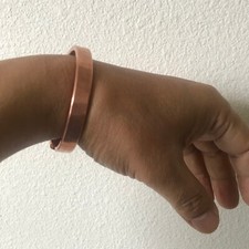Copper Bracelet Wrist Genuine Pure Solid ship from USA to USA Unisex fits all